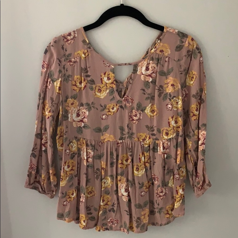 Blush Floral Blouse